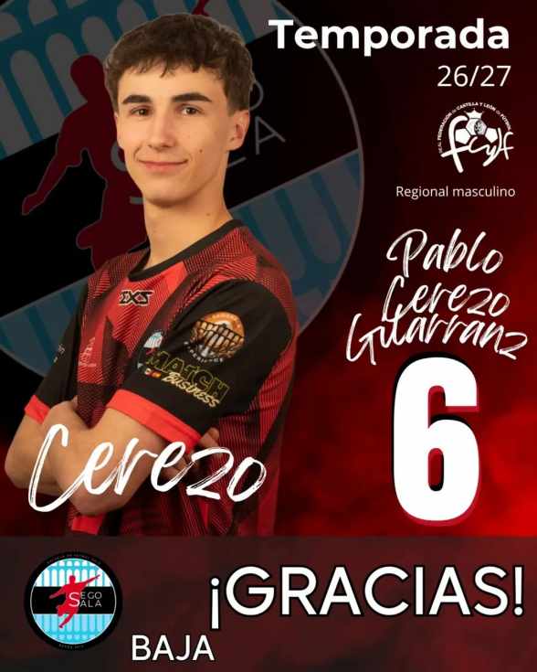 Pablo Cerezo se despide del CD Segosala esta temporada para realizar un Erasmus en Italia