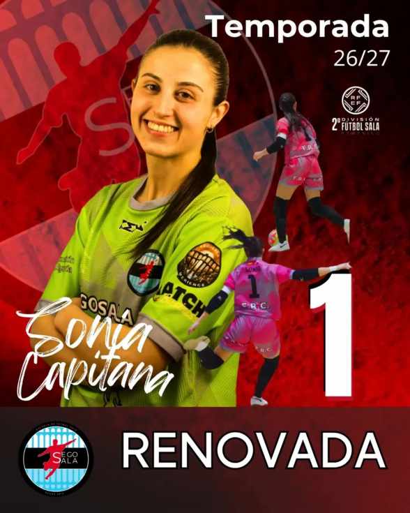 Sonia Mullor Pecharromán renueva con el CD Segosala y seguirá siendo la capitana y portera del equipo en Segunda División