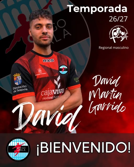 El CD Segosala recupera a David Martín Garrido, que regresa al club tras una temporada en el CD San Cristóbal
