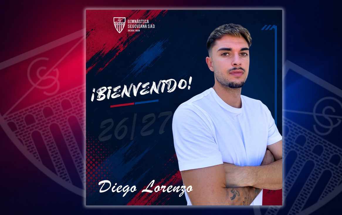 La Gimnástica Segoviana ficha al delantero centro Diego Lorenzo, ex del Atlético de Madrid e internacional sub-17, procedente del Real Ávila