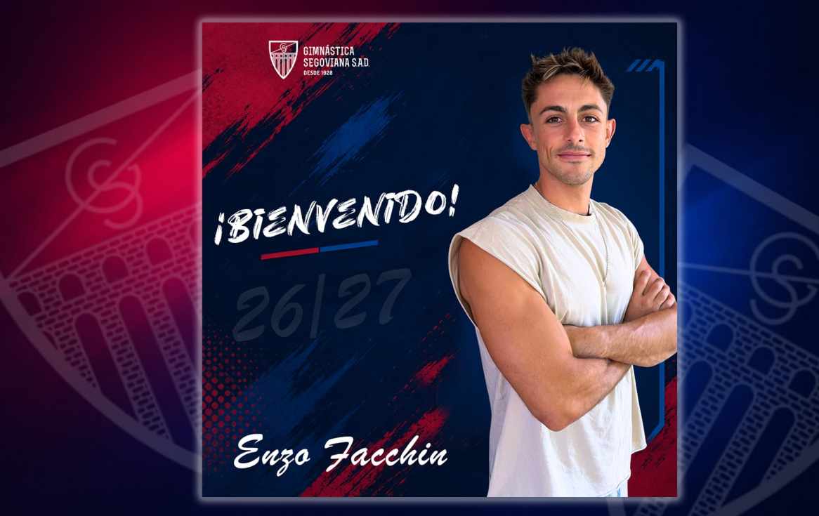La Gimnástica Segoviana ficha al extremo uruguayo Enzo Facchin, procedente del filial del Real Zaragoza