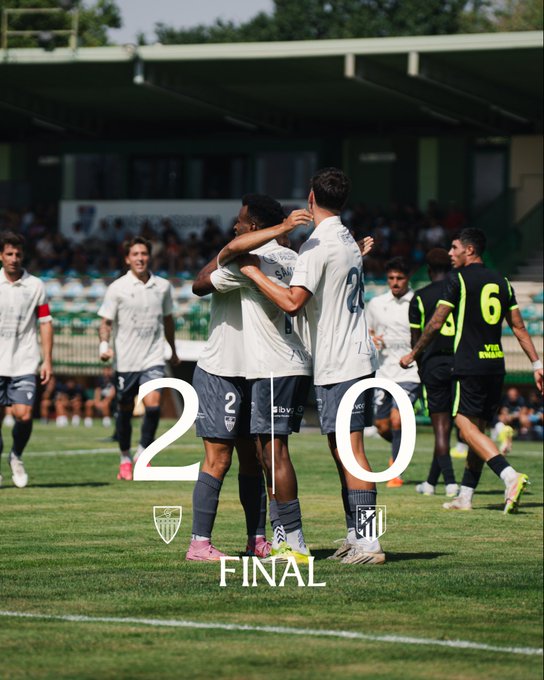 La Gimnástica Segoviana vence al Atlético de Madrid B (2-0) en La Albuera con goles de Asier Seijo y Mario en el segundo amistoso de pretemporada