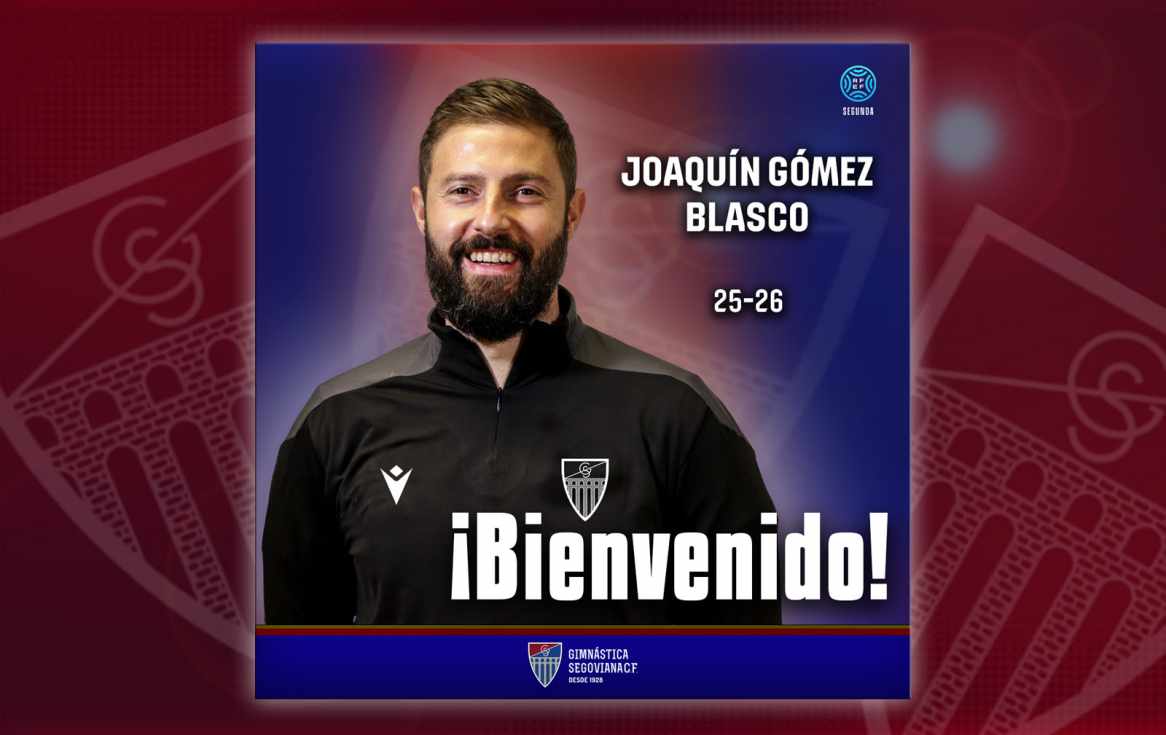 La Gimnástica Segoviana ficha a Joaquín Gómez Blasco como nuevo entrenador del banquillo azulgrana