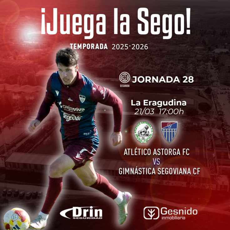 La Gimnástica Segoviana visita al AT Astorga, este sábado