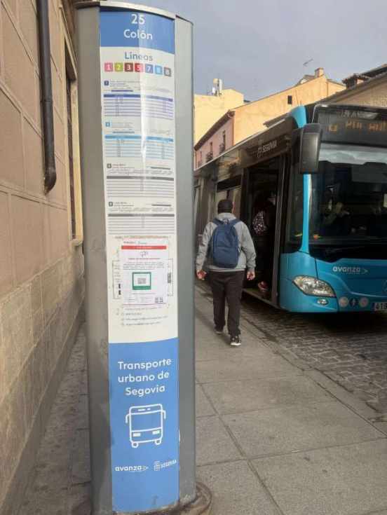 Avanza lanza un canal de WhatsApp para informar a los usuarios del transporte urbano de Segovia