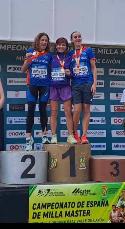 Sonia de la Calle, del C.A. J. Blume de Segovia, campeona de España de milla máster F55 en Sarón