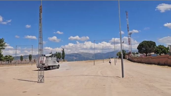 Arranca el montaje del recinto ferial de las Fiestas de San Juan y San Pedro 2026 de Segovia en La Albuera, entre la Ciudad Deportiva y el Colegio Eresma