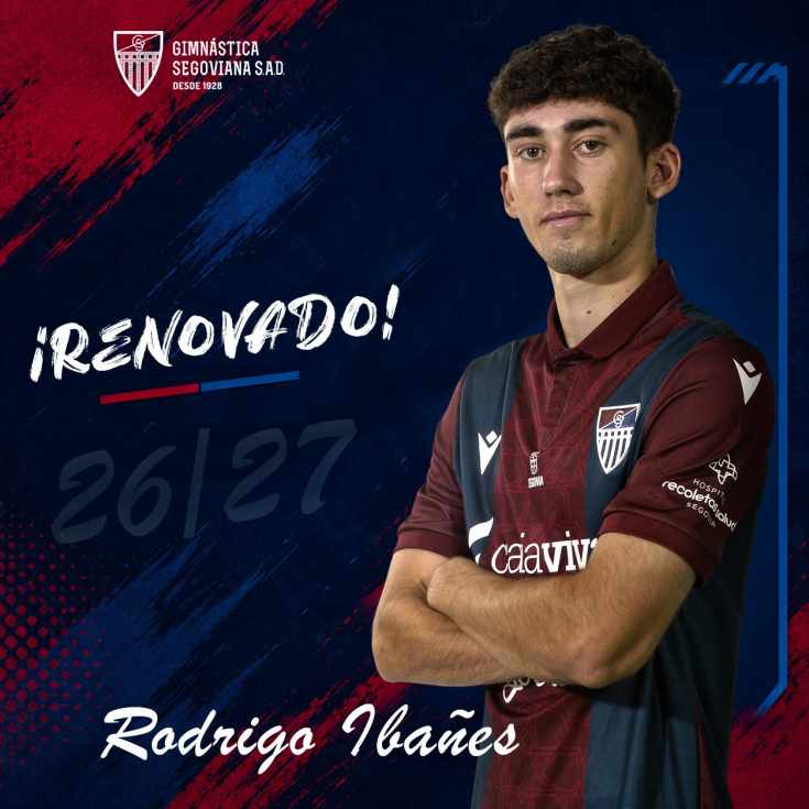 Aquí tienes la noticia redactada en formato periodístico formal con titular optimizado para SEO:  Rodrigo Ibáñez renueva dos temporadas con la Gimnástica Segoviana CF SAD en una de las primeras operaciones del director deportivo Rubén Andrés