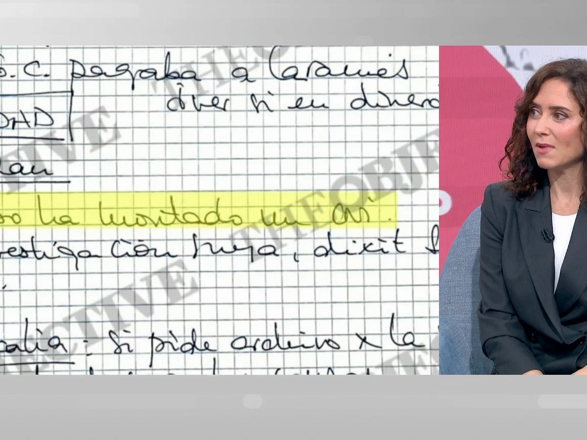 Caso Leire Díez: La libreta apunta a Isabel Díaz Ayuso con una desconcertante frase sobre 