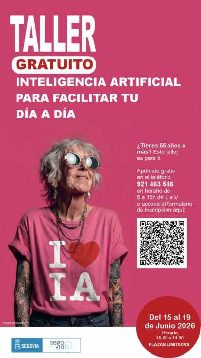 El Ayuntamiento de Segovia ofrece un taller gratuito de Inteligencia Artificial para mayores de 55 años a partir del 15 de junio