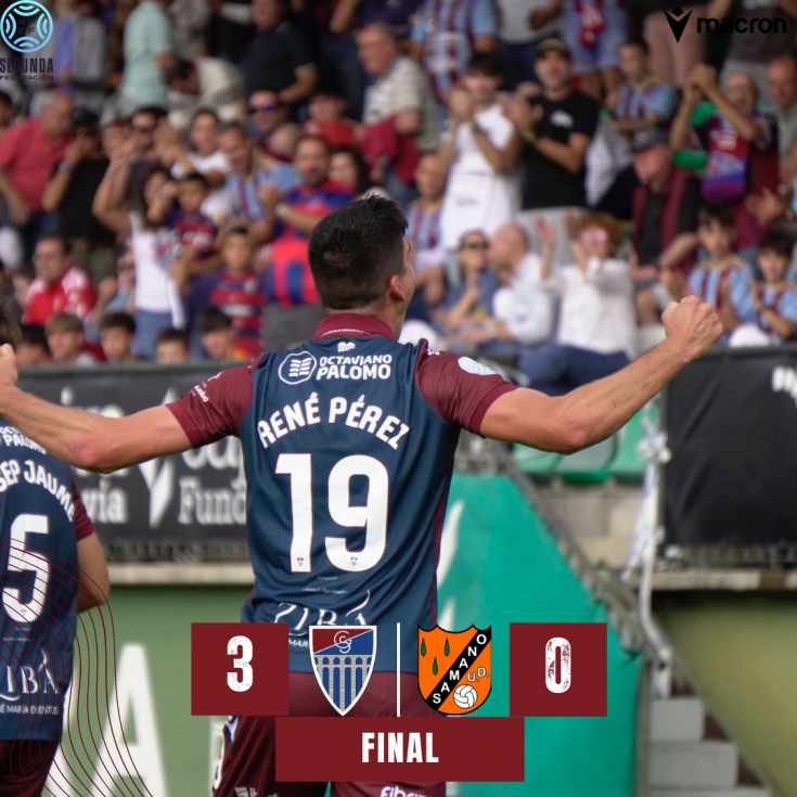 La Gimnástica Segoviana golea a la UD Sámano en la primera jornada en su retorno a la Segunda RFEF