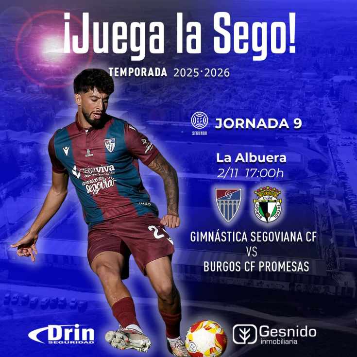 La Gimnástica Segoviana busca ante el Burgos CF Promesas su segunda victoria consecutiva en Segunda RFEF