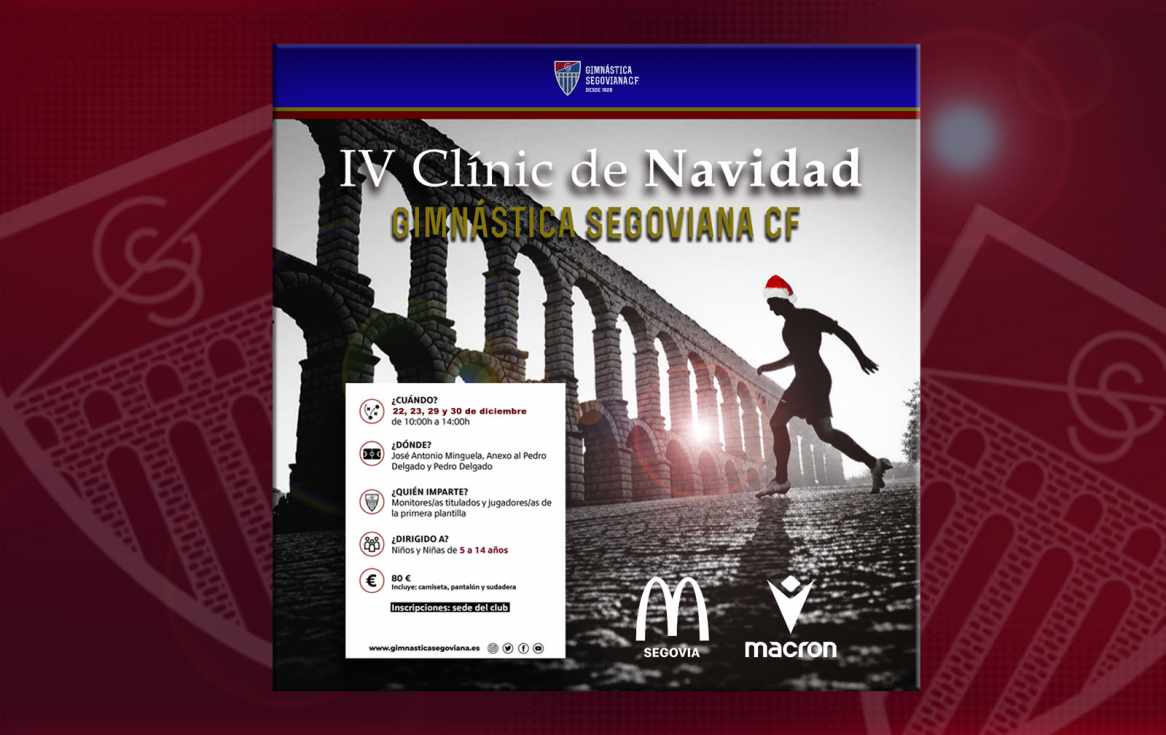 La Segoviana abre inscripciones para su IV Clinic de Navidad, el campus que llena de fútbol las vacaciones
